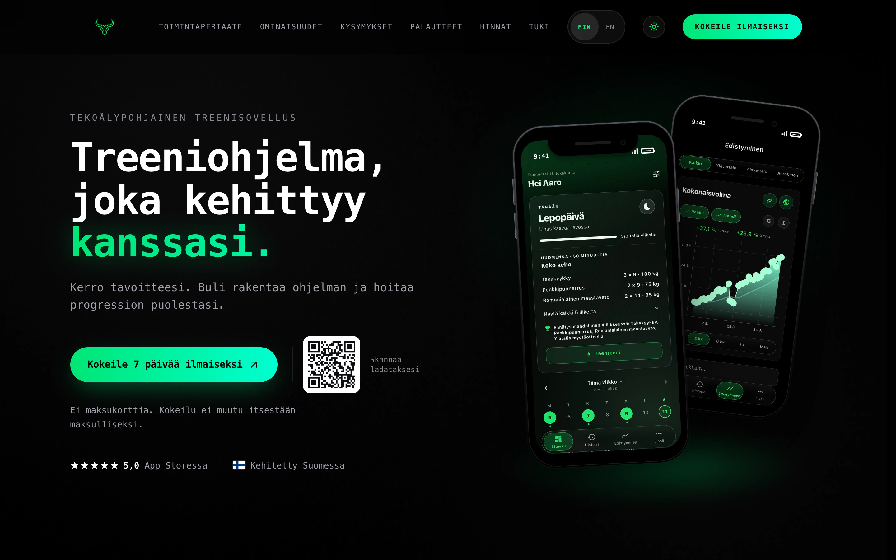 Buli Fitness desktop homepage